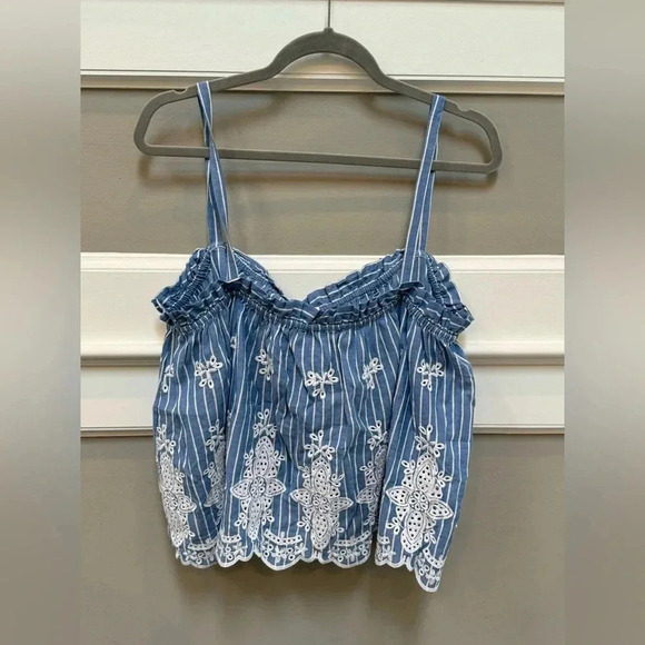 Maeve Eyelet Babydoll Tank - Picture 5 of 5